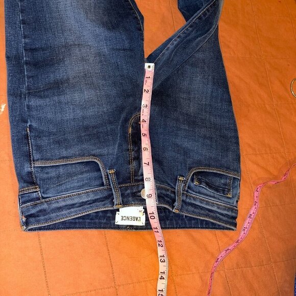 LAgence Womens Blue Denim Flare Jeans Size 26 Cotton Polyester - Picture 7 of 8